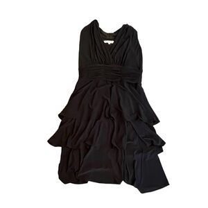Evan Picone Formal Black Tiered Dress Size 12